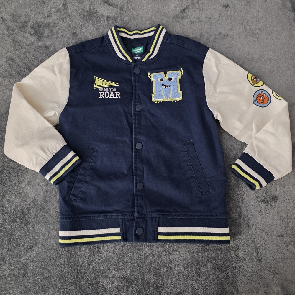 Garanimals Navy and Cream Kids Blazer with Monster Patch